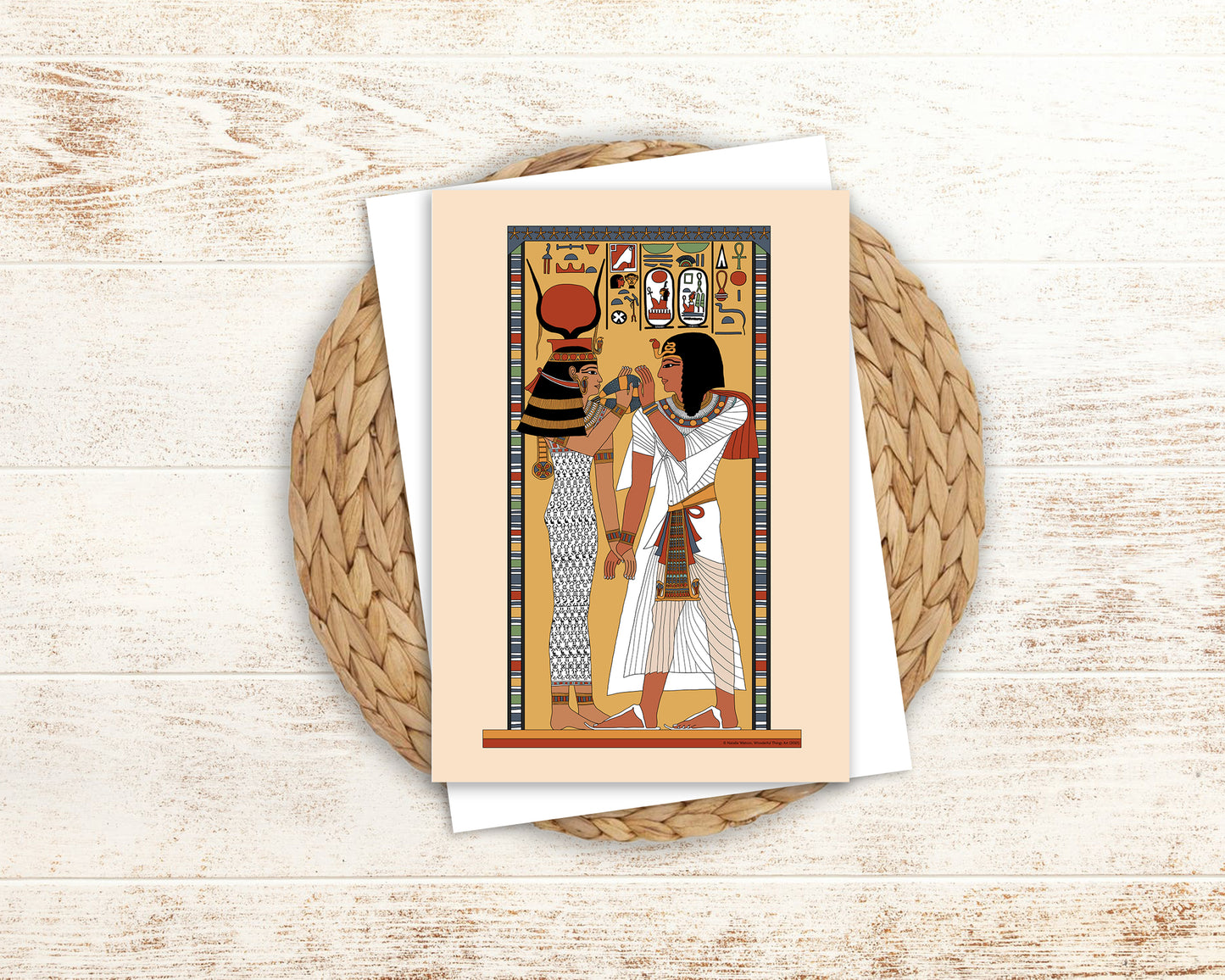 Hathor and the Pharaoh Greeting Card