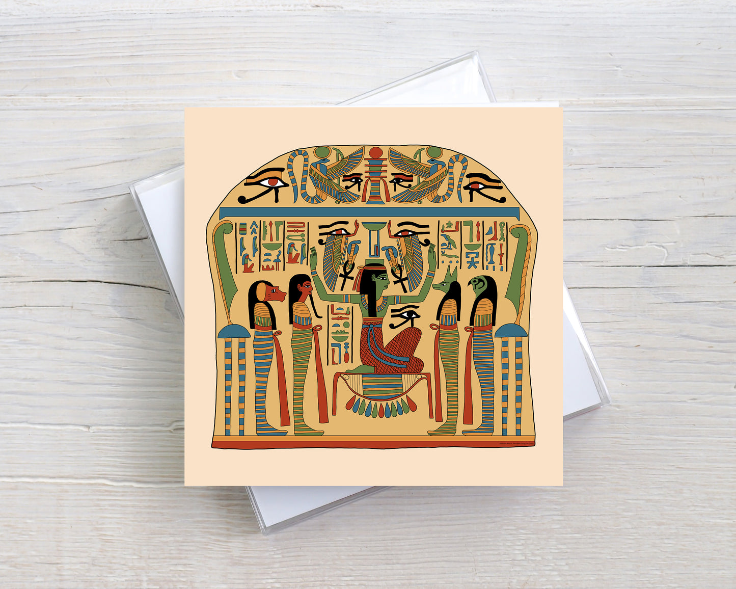 Nephthys and the Sons of Horus Greeting Card