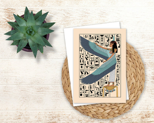 The Winged Goddess Isis Greeting Card