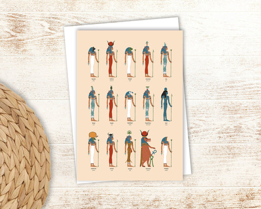 The Egyptian Goddesses Greeting Card