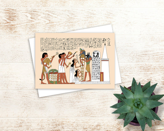 The Opening of the Mouth Ceremony Greeting Card