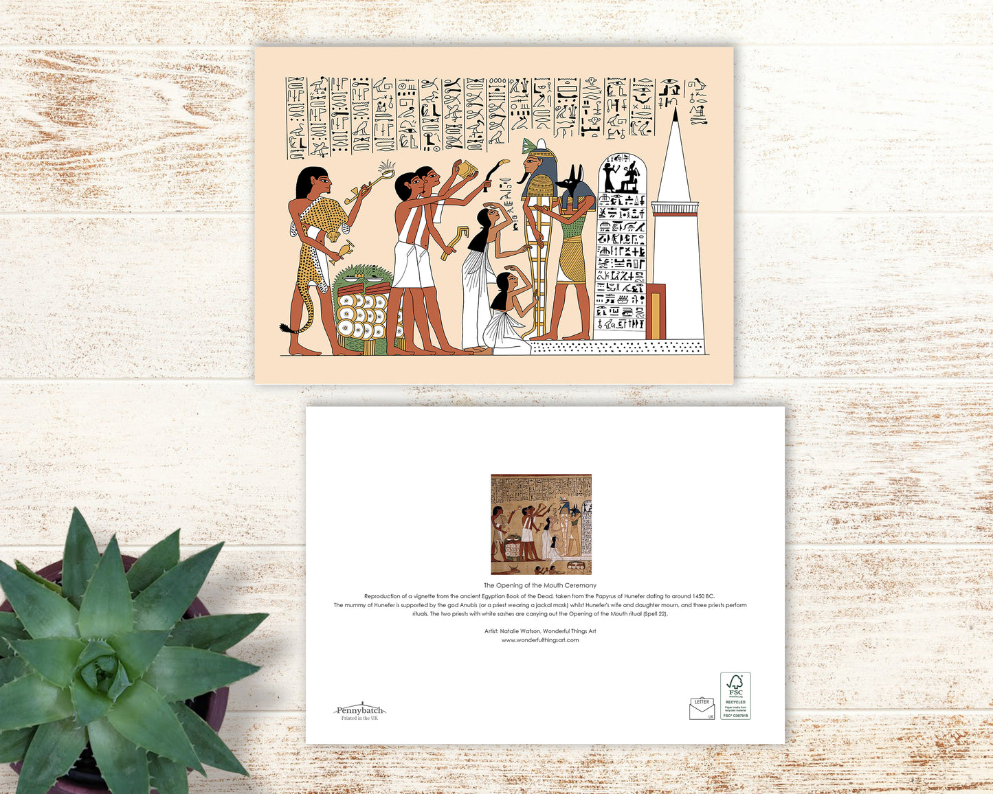 The Opening of the Mouth Ceremony Greeting Card