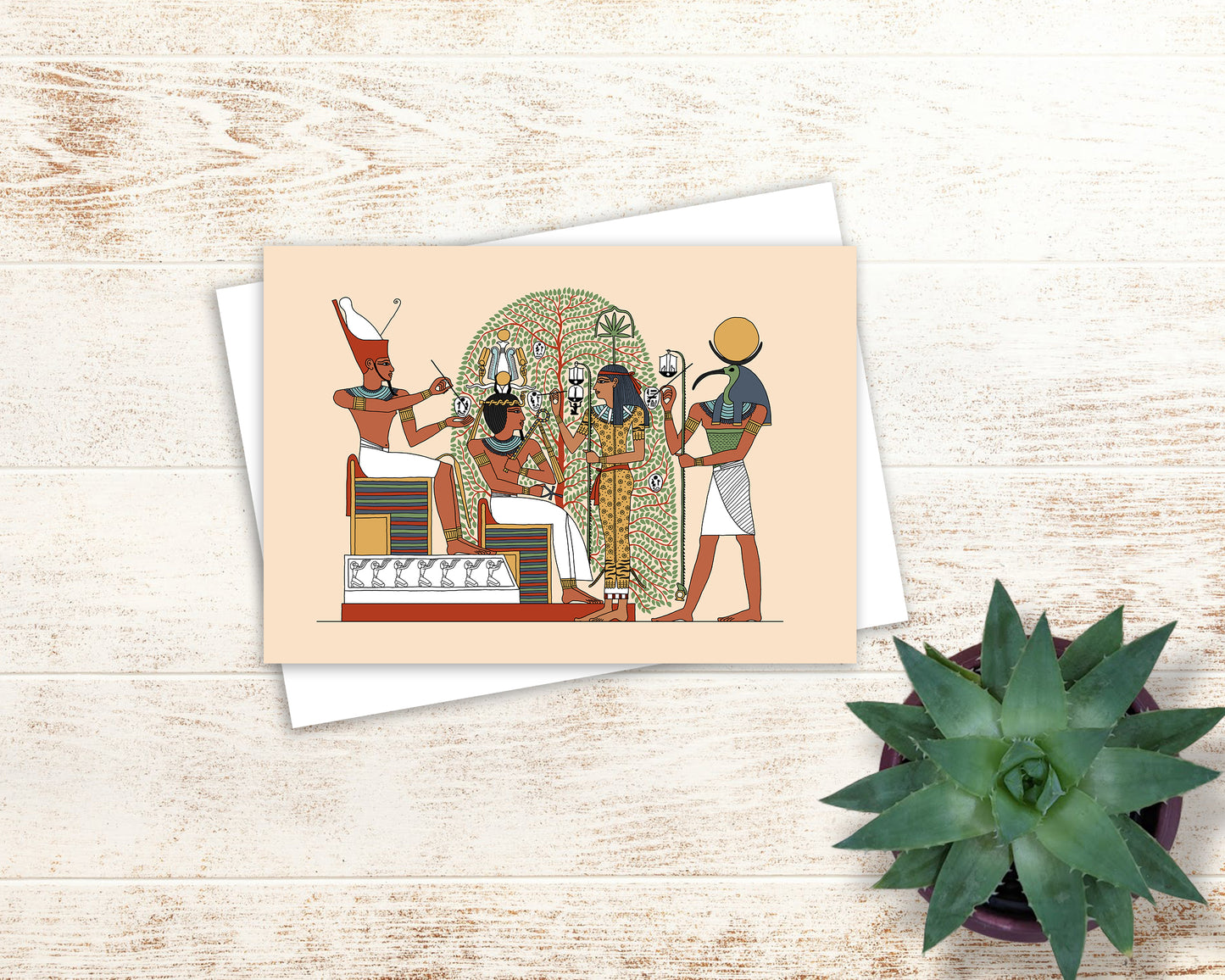 The Gods Celebrating Ramesses II Greeting Card