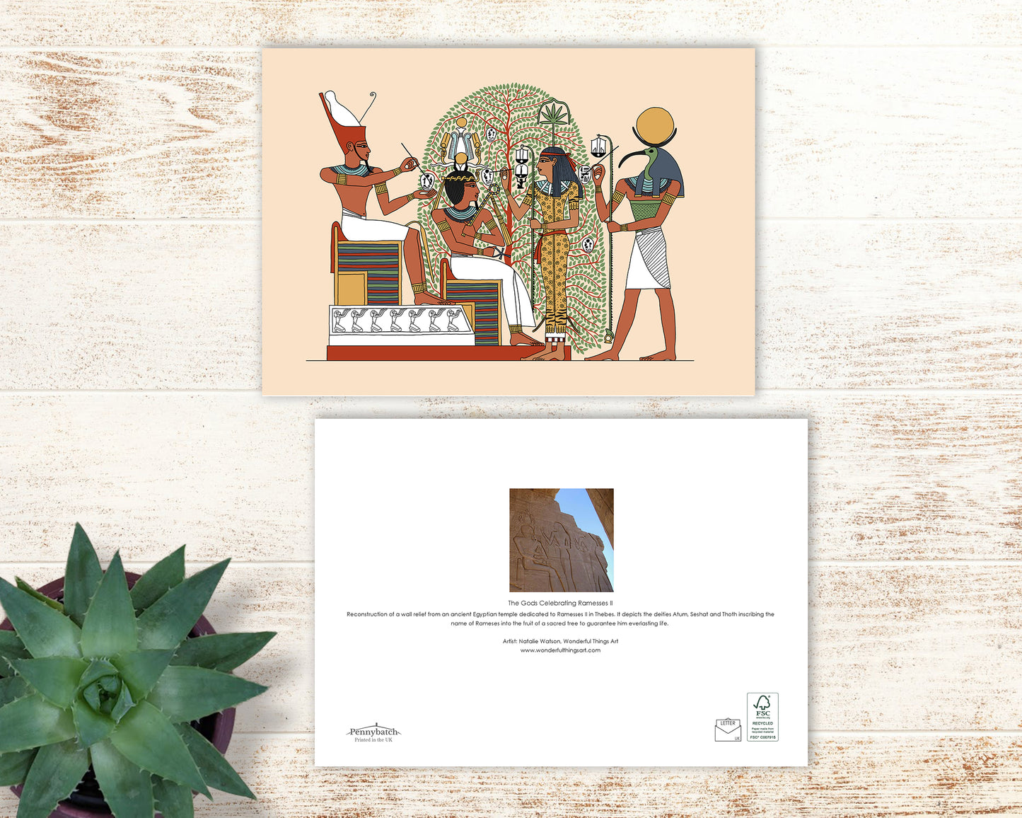 The Gods Celebrating Ramesses II Greeting Card