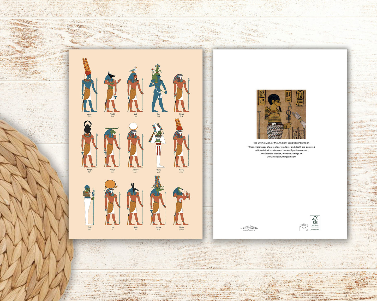 The Egyptian Gods Greeting Card